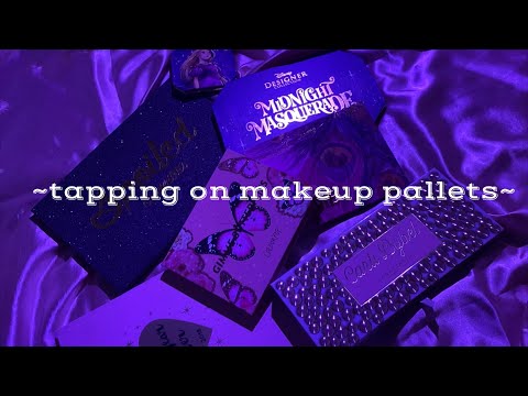 ASMR// tapping on my prettiest palettes ♡