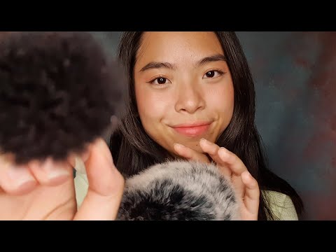 ASMR Sleep Well with Soothing Personal Attention ✧ face brushing, mic touching, hand movements