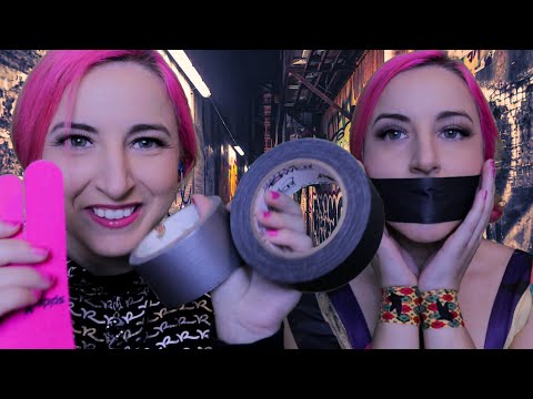 Twin Duct Tape ASMR {different tape sounds}