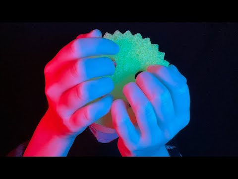 ASMR Scrubbing the Mic With Different Sponges
