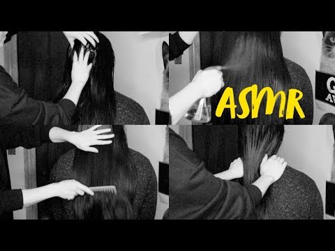 ASMR Scalp massage 💆🏻‍♀️ & hair brushing sounds for sleep 💤