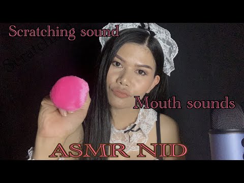 ASMR Mouth sounds Scratch sound (on the microphone)