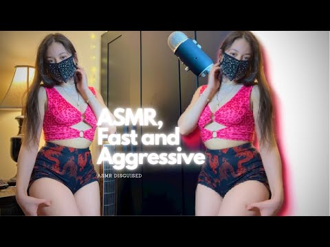 ASMR💞Fast and Aggressive fabric scratching, skin scratching and tapping|ASMR Tingles✨