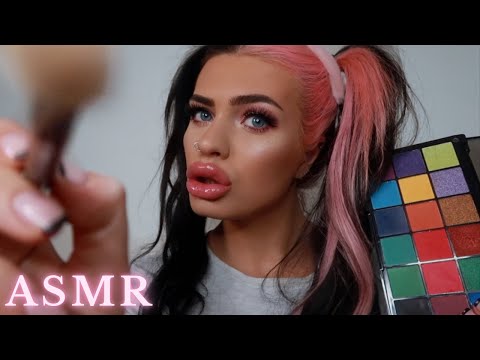 ASMR Spoiled Rich Girl Does Your Makeup In Class 💕💰 (personal attention roleplay)