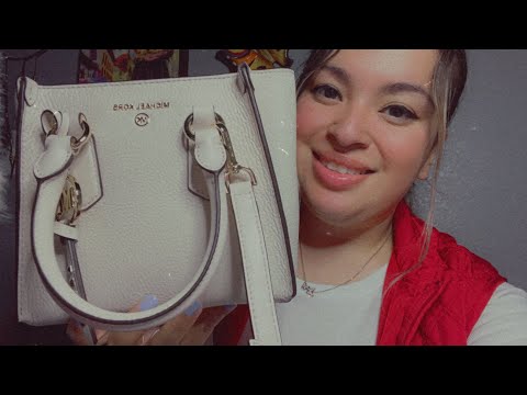 ASMR| What’s in your bag? Nosey friend goes through your purse 😆