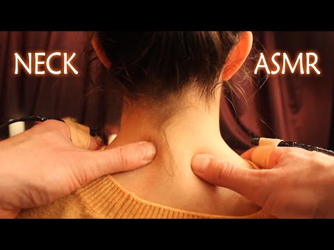 Neck and Shoulders ASMR Massage, Furry Gloves, No talking