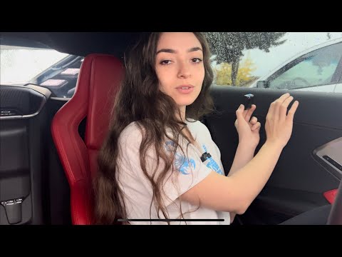 ASMR C8 Corvette Stingray Rainy Day Tapping and Whispering for Deep Relaxation and Sleep