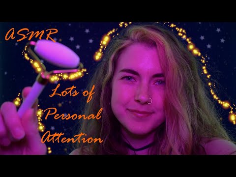 ASMR: Lots of Up-Close, Slow Personal Attention w Repetition, Visual Triggers and Face Touching