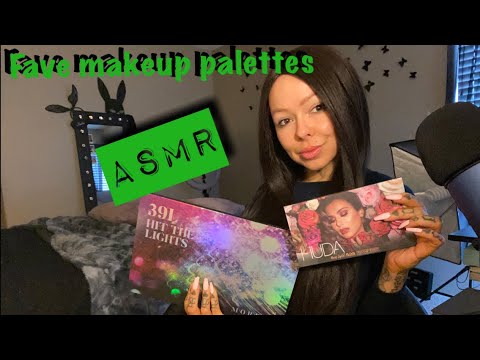🎨Sharing some of my makeup palettes ASMR 🎨