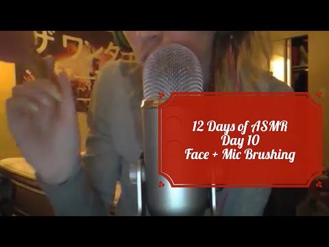 12 Days of ASMR: Day 10- Face & Mic Brushing