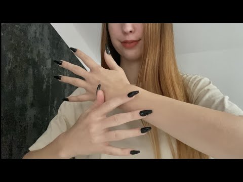 ASMR | with MY BODY - SKIN SCRATCHING, NAIL TAPPING and HAIR BRUSHING💤