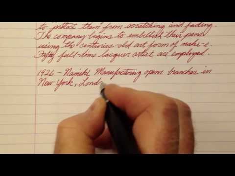 Writing with Pilot Metropolitan Fountain Pen