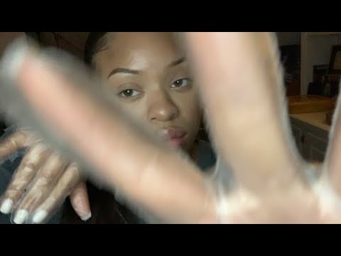 Asmr Glove Sounds | Hand Movements | Gum Chewing