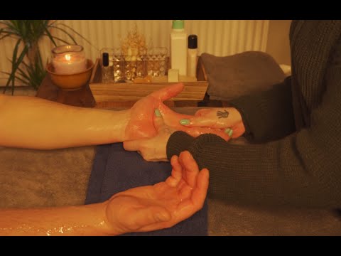ASMR | Real Person Hand & Arm Massage | Oils, Nail Trim, Hand Washing | No Talking | Unintentional