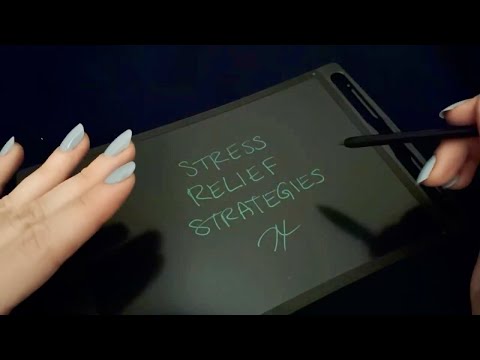 ASMR Dealing With Stress (Writing with Stylus) ~