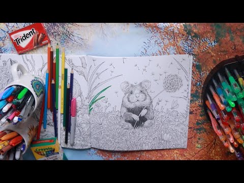 Coloring Cute Little Mouse ASMR Chewing Gum