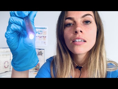 [ASMR] Dentist Appointment - dental exam, cleaning, brushing, flossing, & scraping