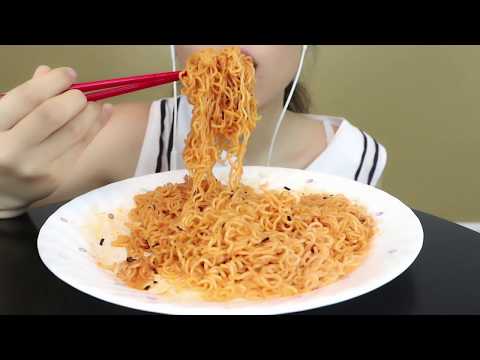 ASMR Bibimmyeon 비빔면 Spicy Cold Noodles 리얼사운드 Big Bites eating sounds | MINEE EATS