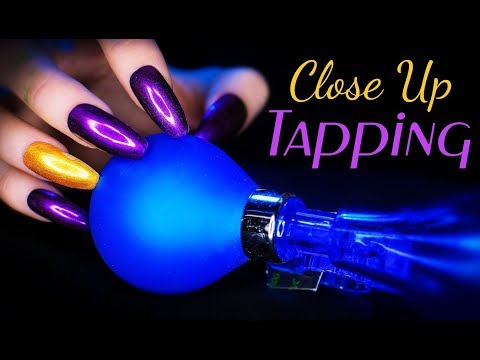 ASMR - CLOSE UP TAPPING ✨ w/ long nails for tingles and sleep, no talking