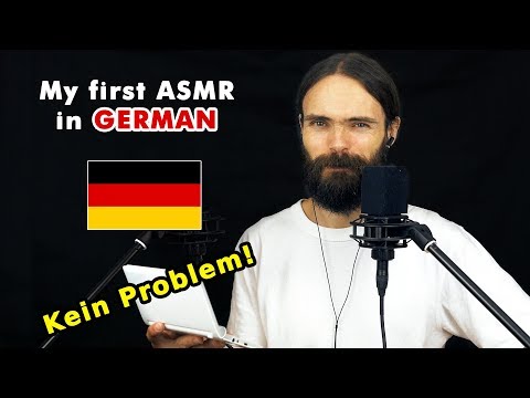My first ASMR video in German (flüstern, asmr auf Deutsch, a few triggers)