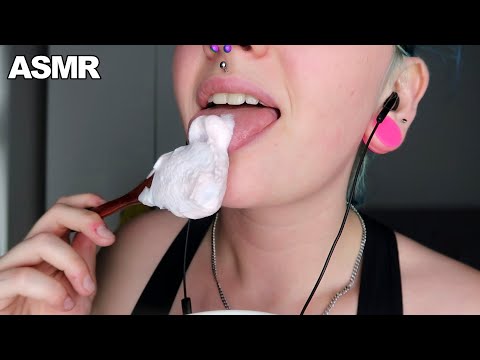 ASMR Pudding Eating, Spoon + Bowl Licking Mouth Sounds 😋🥄