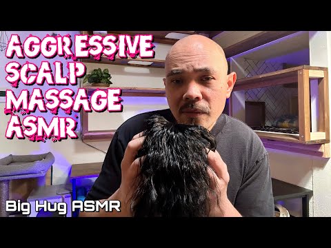 [ASMR] Fast Mic Scratching ⚡️ Aggressive Scalp Massage with real hair sounds for extreme tingles 🤤😴