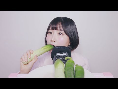 [노토킹 ASMR , No talking ASMR] 아삭 아삭 오이 & 대왕 고추 먹기 | Cucumber Eating Sound
