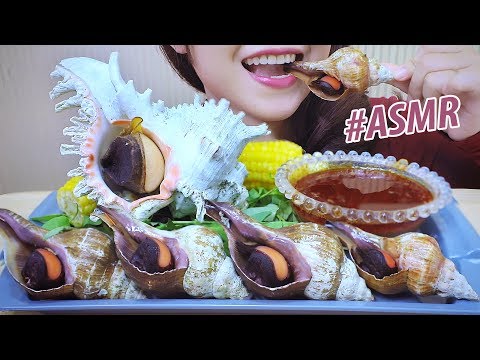ASMR SNAIL Platter with Bloves Sauce , EXTREME CHEWY EATING SOUNDS | LINH-ASMR