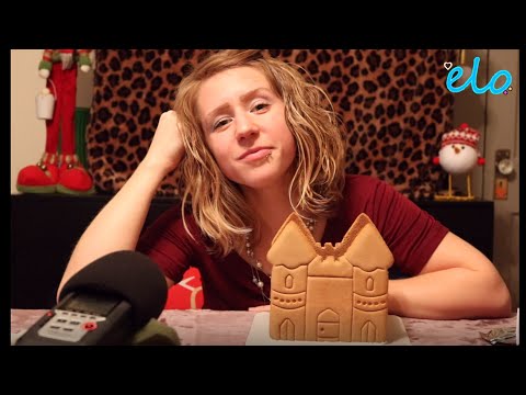 ASMR - Assembling a Gingerbread Cookie Castle