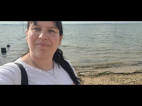 ASMR at the beach.. waves .. sand .. stones .. relaxing calming