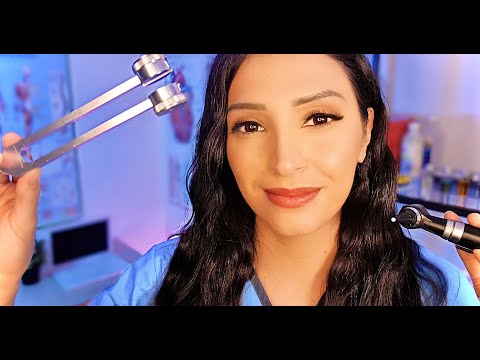 ASMR Night Nurse | Anxiety Relief | Medical Examination with Ear Whispers | Role Play + Mouth Sounds