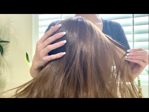 ASMR Head Massage, Hair Play, Scratching, Brushing Long Hair - Mannequin