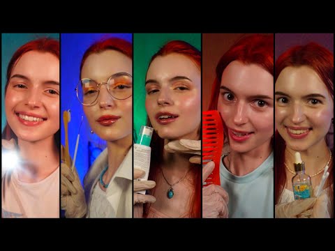 ASMR | 5 DOCTORS 5 min ROLEPLAYS Personal Attention - Eye Doctor, Dentist, Ear Cleaning ...