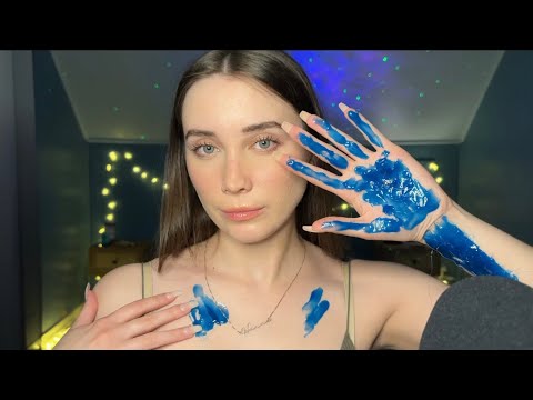 ASMR Putting Melted Wax on My Skin, Tapping & Scratching It, & Peeling it Off 😴✨