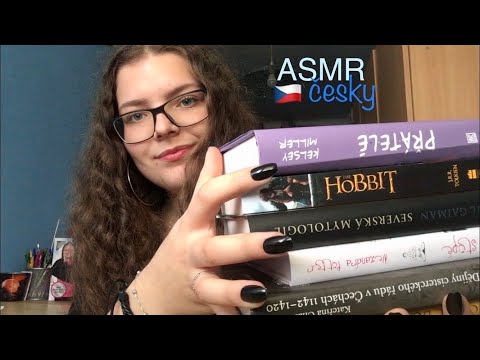ASMR CZ Moje nové knihy 📚 (Book Tapping, Tracing, Page Flipping, Whispering...)