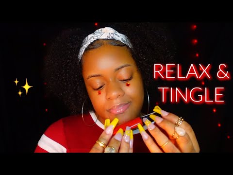 ASMR ♡ soft & relaxing whispered ramble + tingly taps to give you lots of TINGLES ❤️✨