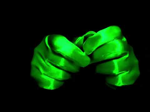 【ASMR】Tickletickle/green satin gloves/hand movements/無言/No talking