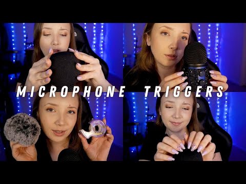 ASMR Mic Triggers (tape on mic, tapping, bug searching, pumping, scratching)