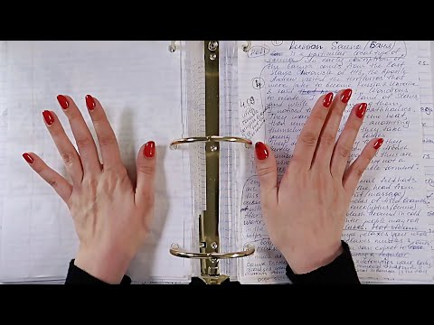 Book of Scripts 📓 ASMR ✏️ Paper Sounds 📝 Page Flipping 😴 Soft Spoken