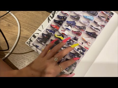 ASMR Tracing on shoe boxes and books with long nails ❤️ | Whispered