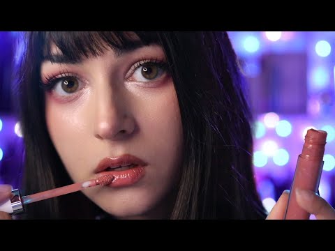 ASMR | Lipgloss & Kisses (Mouth Sounds, Kisses, Tapping)