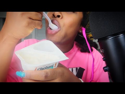 [ASMR] Yogurt Eating 👅 With slurping sounds & Funny Storytime | Up Close 💗