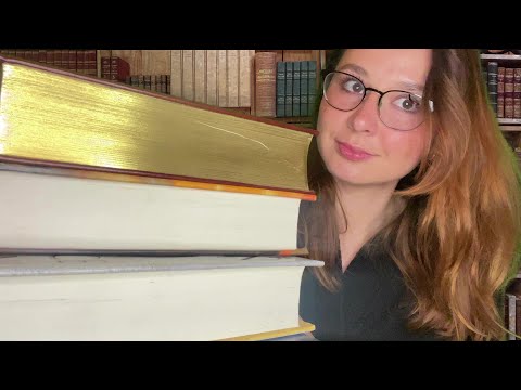 asmr library roleplay (tapping, gripping, stamping, soft whisper)