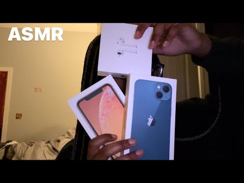 Lofi ASMR|| Apple product boxes (tapping/scratching)