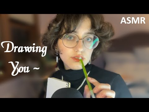 ASMR Drawing You Quietly ✏️ Soft spoken, Pencil Sounds!
