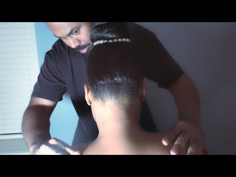 [ASMR] A REAL Neck & Shoulder Massage with Waterfall Ambience