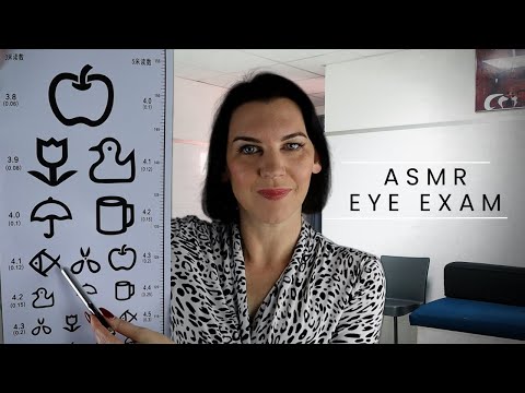 ASMR Eye Exam (relaxing check-up, light triggers and eye test roleplay)