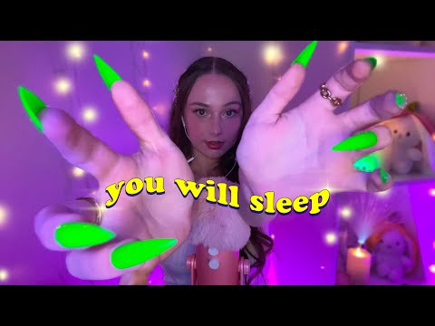 Hand Movements from CAMERA to MIC ☆💕 ~ASMR mic scratching on foam, bare, fluffy w/ flowing visuals😴
