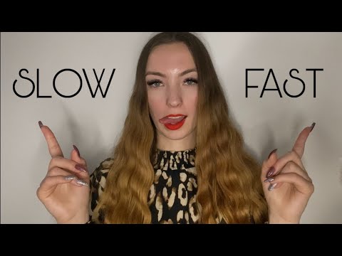 ASMR | SLOW vs. FAST Classic mouth sounds👄