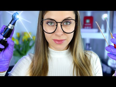 ASMR relaxing Ear Exam and Ear Cleaning roleplay